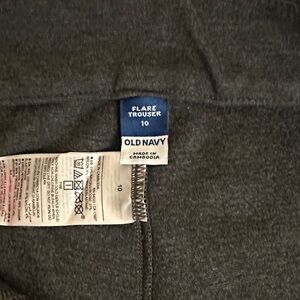 Old Navy Gray Flare Trousers